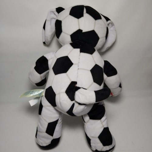 Build a Bear Football Dog And Kit Black White Strip Shirt Shorts Socks Newcastle - Picture 13 of 16