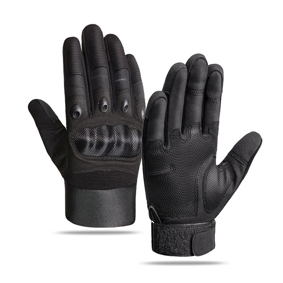 Motorradhandschuhe Sommer Belüftet Kohlefaser Knöchelschutz Touchscreen Funktion - Bild 2 von 4
