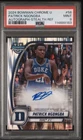 Patrick Ngongba 2024-25 Bowman Chrome Stealth Refractor Auto RC SP PSA 9