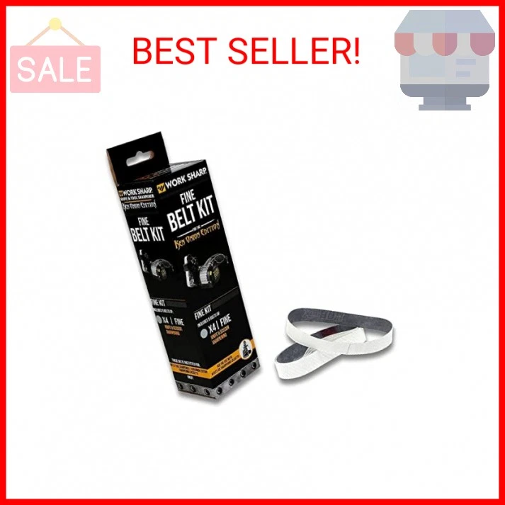 Work Sharp WSSAKO81120 Fine Grit Belt Kit, White/Grey for Ken Onion Edition