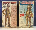 Vintage Marx Movable Figure Lot: 100% Chief Cherokee Indian & Johnny West Cowboy