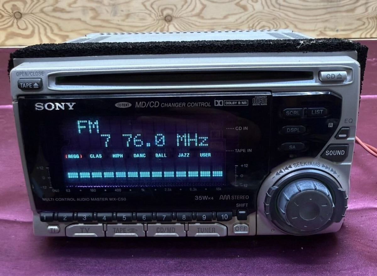 Sony WX-C50 Cassette CD Player Radio Car Stereo Deck Audio