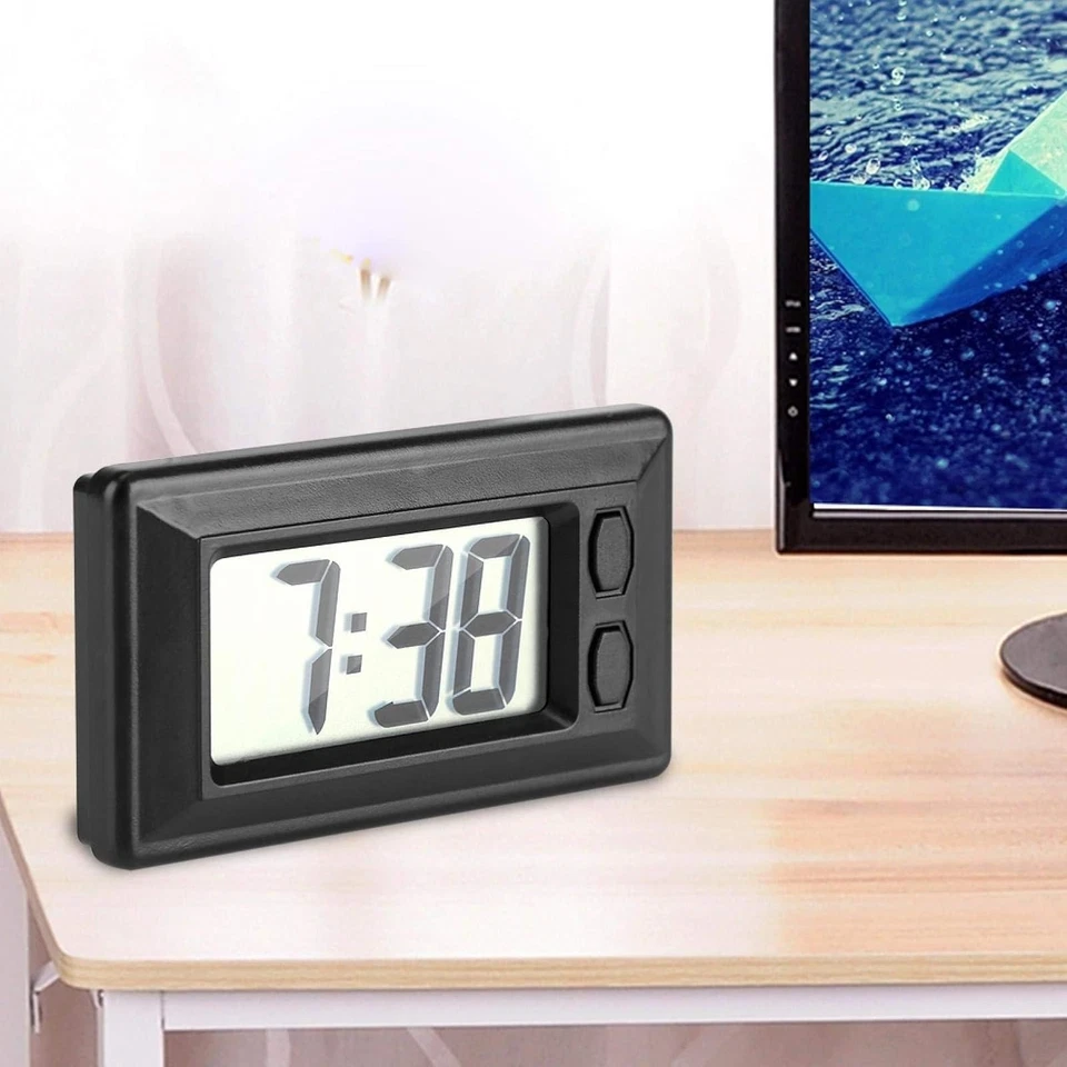 Horloge numérique Fydun pour tableau de bord voiture LCD - Photo 4/4