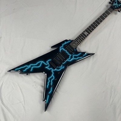 Professional Custom Dean Dime Razorback DCR Black Tooth Limited Guitar 6 strings
