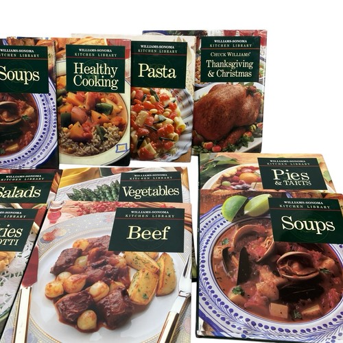 Set Of 14 William Sonoma Kitchen Library Time Life Cookbooks Books Cookies Pasta - Picture 6 of 12