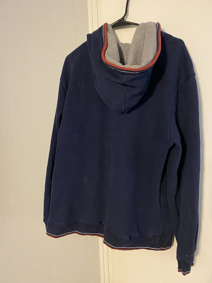 Sudadera con Capucha Ben Sherman XL Para Hombre Azul Marino Mod Polar Logo Pullover Atletismo Gimnasio Foto 2 de 4