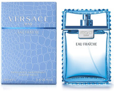Versace Man Eau Fraiche for Men PERFUMED DEODORANT NATURAL SPRAY 3.4 oz 100 ml