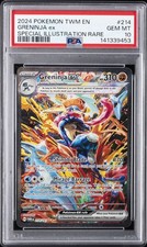 2024 POKEMON TWM EN-TWILIGHT MASQUERADE #214 GRENINJA EX PSA 10