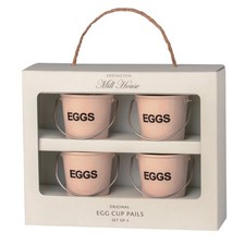 Eddingtons Cream Bucket Egg Cups Set Of 4 Eggcups Boiled Eggs Egg Pail