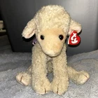 Ty Vintage Beanie Buddy 1997 Lovie the Lamb Sheep 9-inch Plush Purple Bow