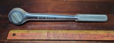 Vintage S-k Wayne 42470 12 Drive Ratchet 10 Long Knurled Handle Made In Usa