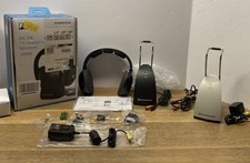 Sennheiser RS 135 Over the Ear TV Wireless Headphones Extra TR 120 Base READ