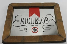 Vintage Michelob Beer Mirror 11 3/4" X 10" Mirror