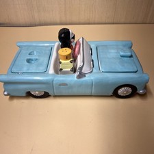 Rare Vintage THUNDERBIRD CAR SALT & PEPPER SHAKERS CONDIMENT HOLDER Hand-Painted