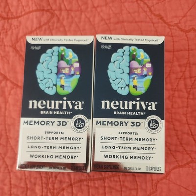(2PACK) SCHIFF Neuriva Memory 3D Brain Health 30 count each- 05/26, 6/27
