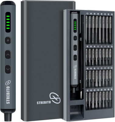 STREBITO Mini-Elektroschrauber-Set, 70-In-1 Kabelloser Elektroschrauber   64 S2-