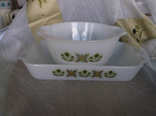 Anchor Hocking Fire King Meadow Green 7 Pc Lot - Excellent!! - Picture 2 of 12