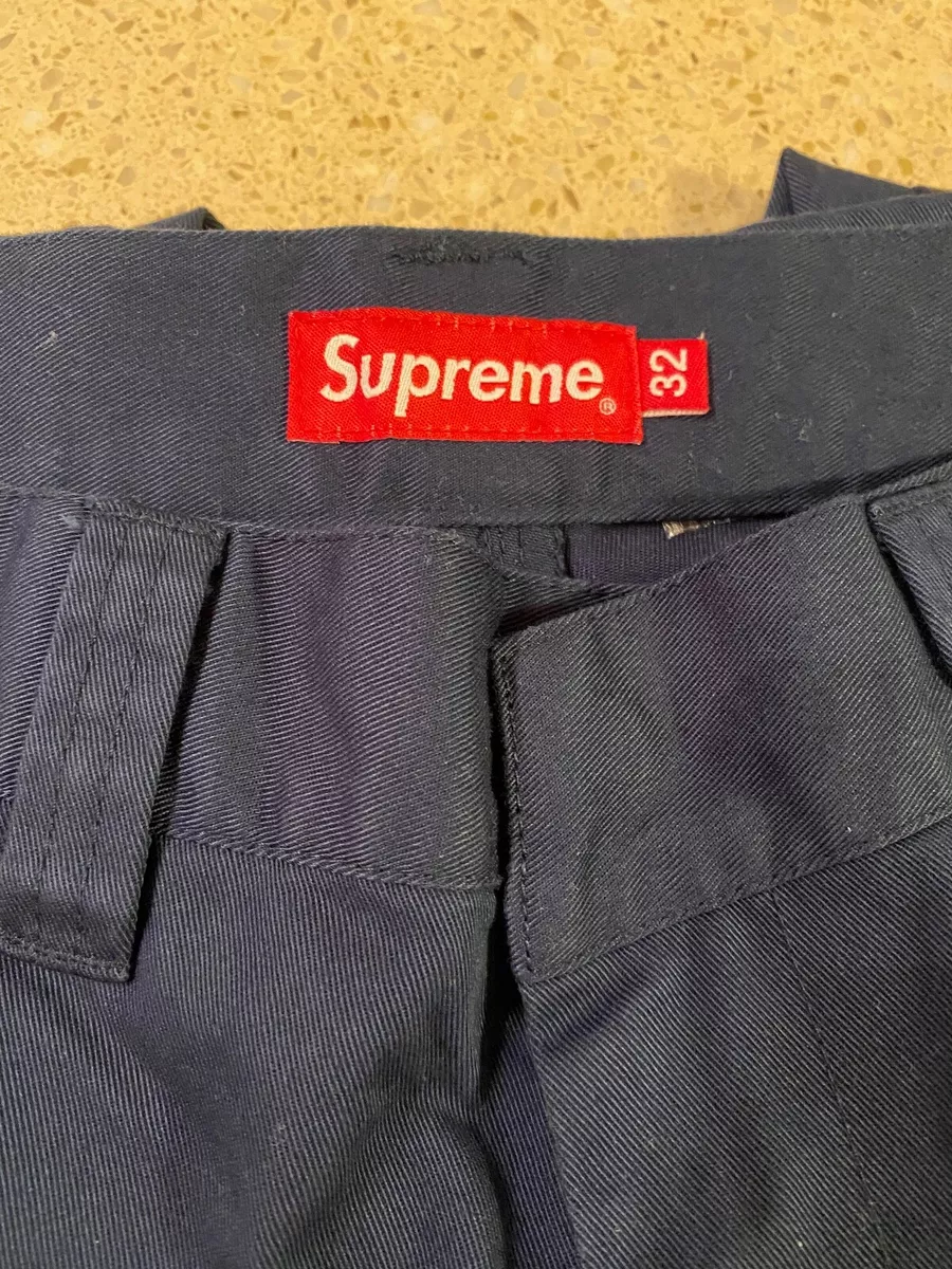 Supreme NY FW20 Work Pant size 32 Navy.