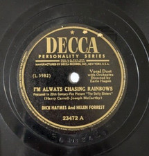 Dick Haymes &ndash; I'm Always Chasing Rainbows / Tomorrow Is Forever 78 RPM DECCA