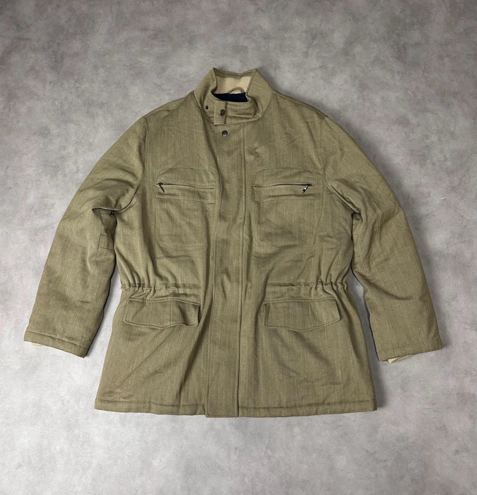 Herno Men's Jacket Storm System Loro Piana Sand Color Size:56