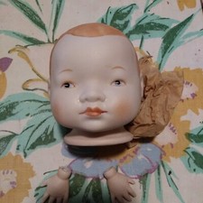 Vintage Bisque Doll Head  Hands Made in Japan