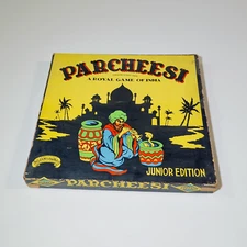 Parcheesi Royal Game of India Vintage Board Game Junior Edition