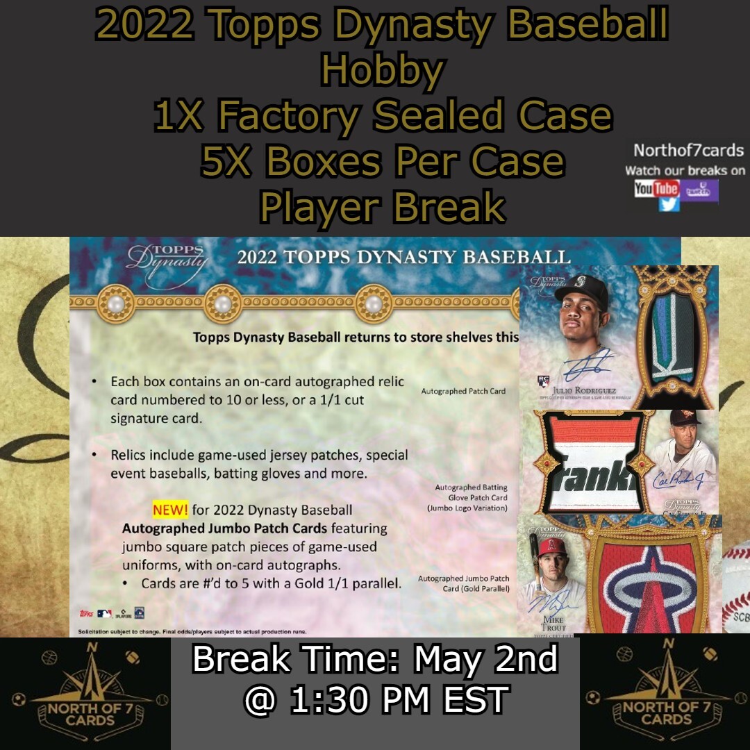 Early Wynn 2022 Topps Dynasty Baseball Hobby - 1 Case Player BREAK #8