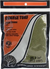 Woodland Scenics 63 Course Turf Light Green New Free Shipping