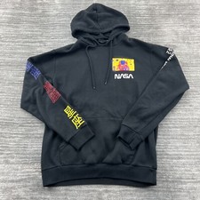 Nasa Hoodie Size M Womens Chemistry Hooded Sweatshirt Black Medium