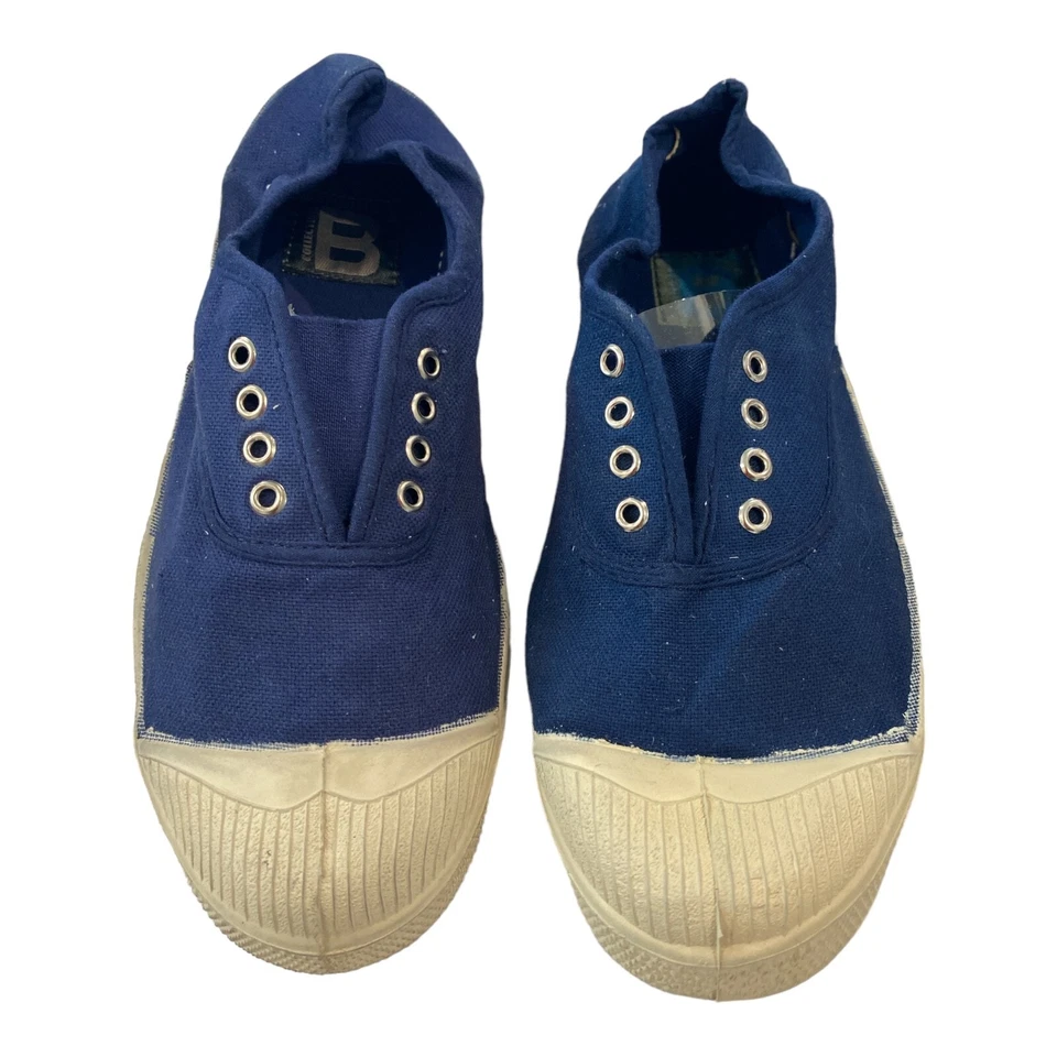 Bensimon Lace Up Canvas Tennis Shoes Color Fuchisa 3/4 - Euro Size 37  U.S. 6. - Image 3 of 4