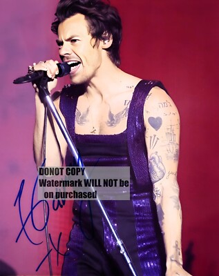 Harry Styles 8 x10'' (20x25 cm) handsigniertes handsigniertes Foto 3339