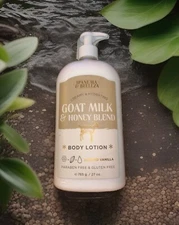Goat Milk & Honey w Almond Vanilla Body Lotion, 27 oz HOME & BODY CO
