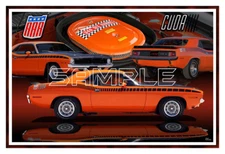 1970 AAR Cuda Poster Print