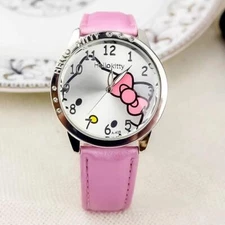 Hello Kitty Girls Kids Quartz Watch Women Children Casual Waterproof Sanrio Cart