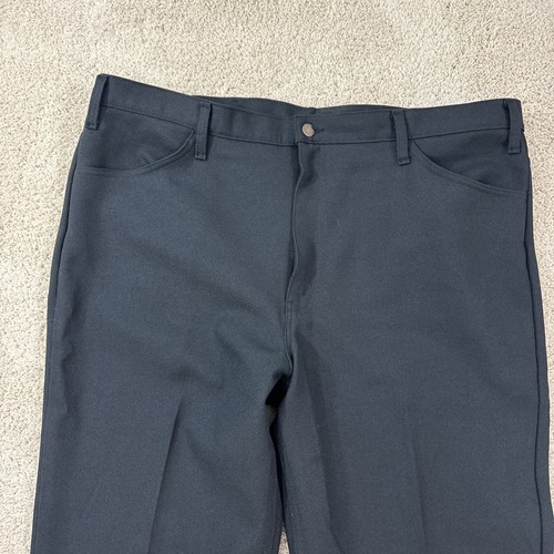 Vintage Levi's Mens Tab Pants Size 44x30 Black 100% Docron Polyester - Picture 2 of 15