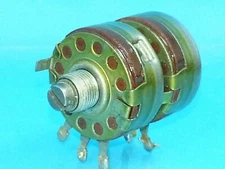 ALLEN BRADLEY DUAL GANG 100k .1 MEG OHM POTENTIOMETER 311-051 TYPE J TRIMMER POT