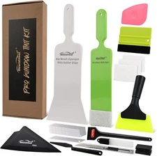 Window Tint Kit Car Wrap Tools, Vehicle Windshield Back Rear Bulldozer Squeegee