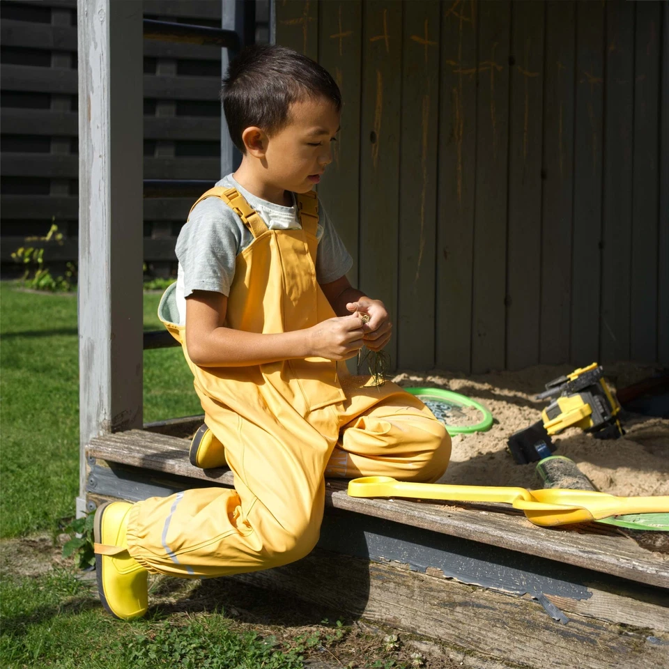Regenhose Kinder gefüttert wasserdicht Jungen Mädchen Matsch Buddelhose 74-128 - Bild 4 von 4