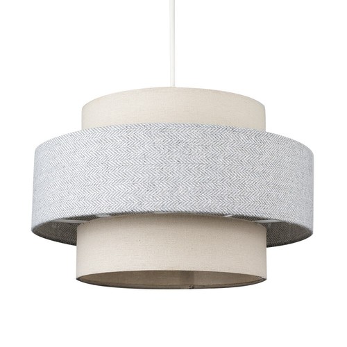 Ceiling Lampshade Light Shade Easy Fit Pendant Herringbone Living Room Bedroom - Picture 20 of 59