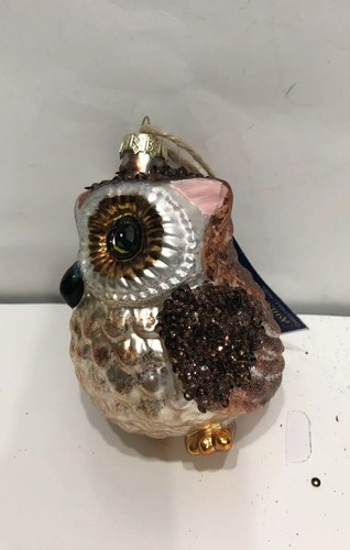 New Cutie Owl Christmas Tree Hanging Glass Ornament Collectibles - Picture 3 of 9