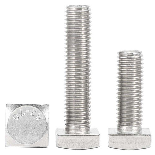 Square Head Screws A2 Stainless Steel Fully Threaded Bolts M4 M5 M6 M8 M10 M12 - Picture 7 of 33