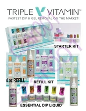 Triple Vitamin Essential Dipping Liquid & Refills Kits   - YOUR CHOICE!