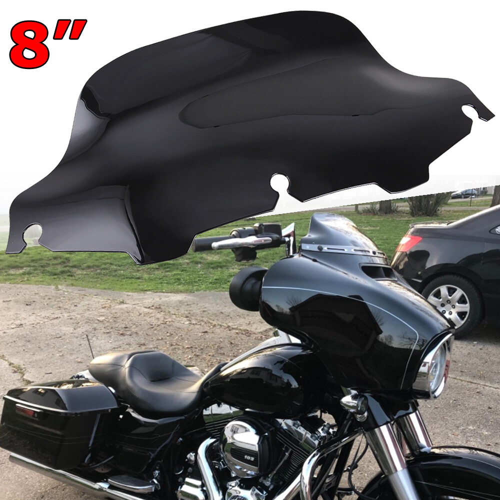 Amazicha 10'' Wave Windshield Windscreen Fit For 2014-2023 Harley Davi
