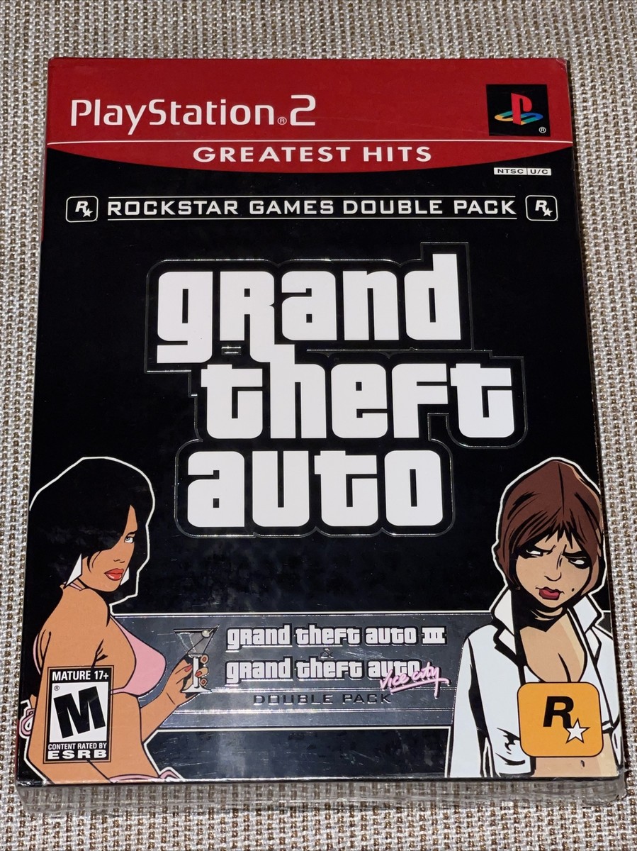 Grand Theft Auto Double Pack (Sony PlayStation 2, 2003) PS2 Brand