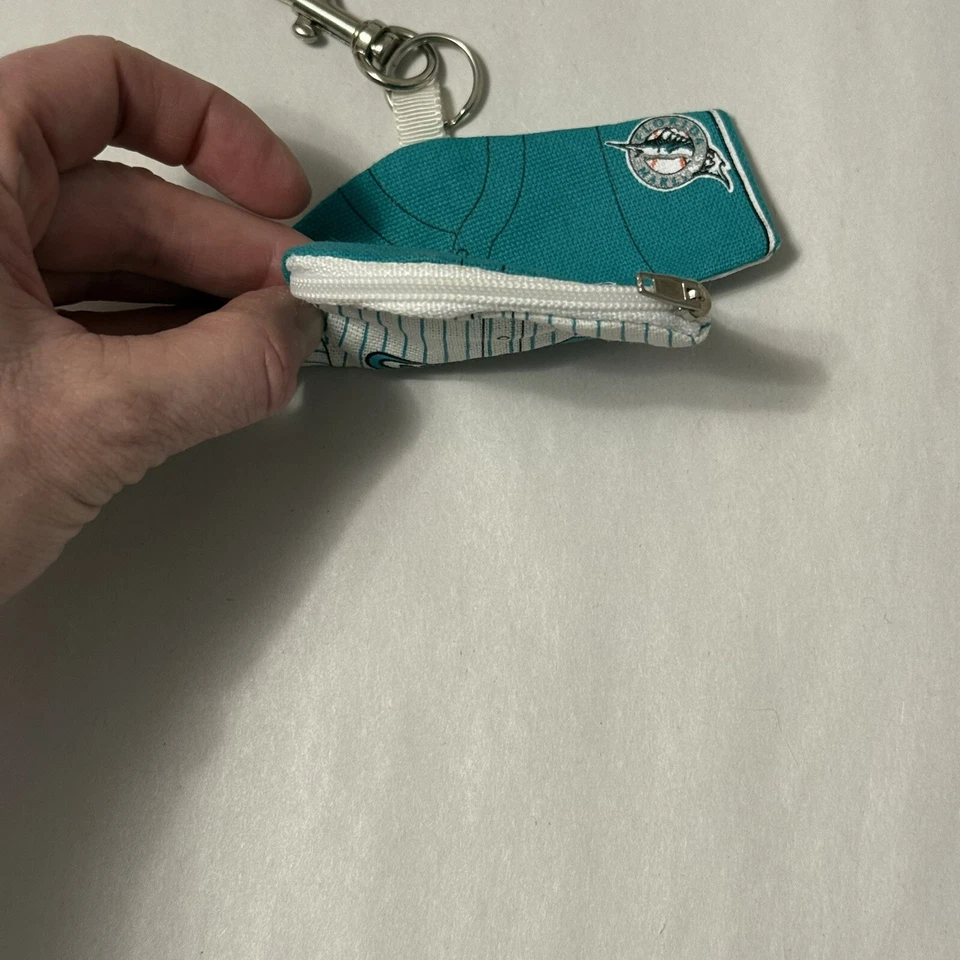 MLB Miami Marlins Baseball Team Shirt Mini Jersey Keychain Coin Purse - Image 4 of 4