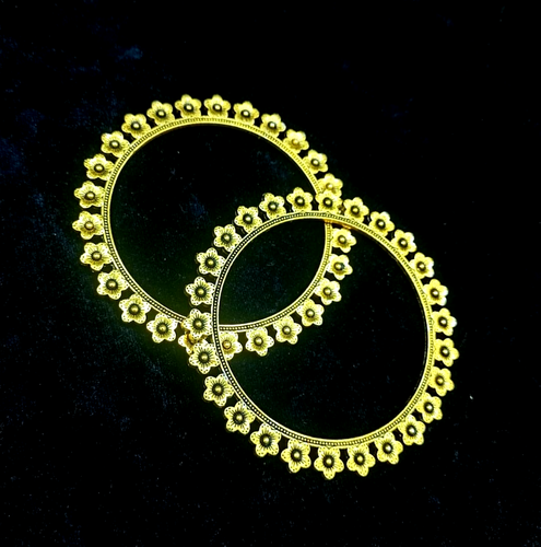Bracelet Et Bague Indien Ethnique Plaqué Or – Hath Punja, Zircon, Cuivre, Réglable, Fait Main