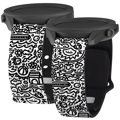 Cinturino per orologio Doodle HD compatibile con Samsung Galaxy Watch e altro - Foto 2 di 25