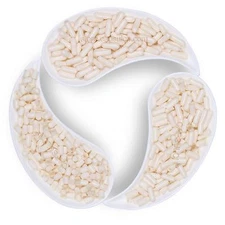 Empty Hard Gelatin Capsule Size 3 White/White x 3,000