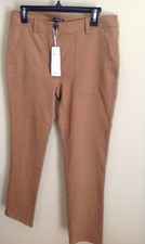 Eileen Fisher Dark Clay Organic Cotton Slim Ankle Pants 238 Size 6