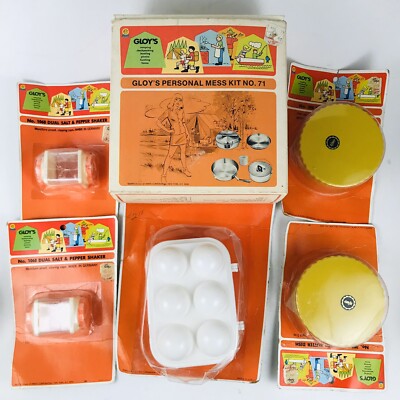Vintage 60 s-70 s EMSA W. Germany Gloy s Camping Accessories NEW OLD STOCK